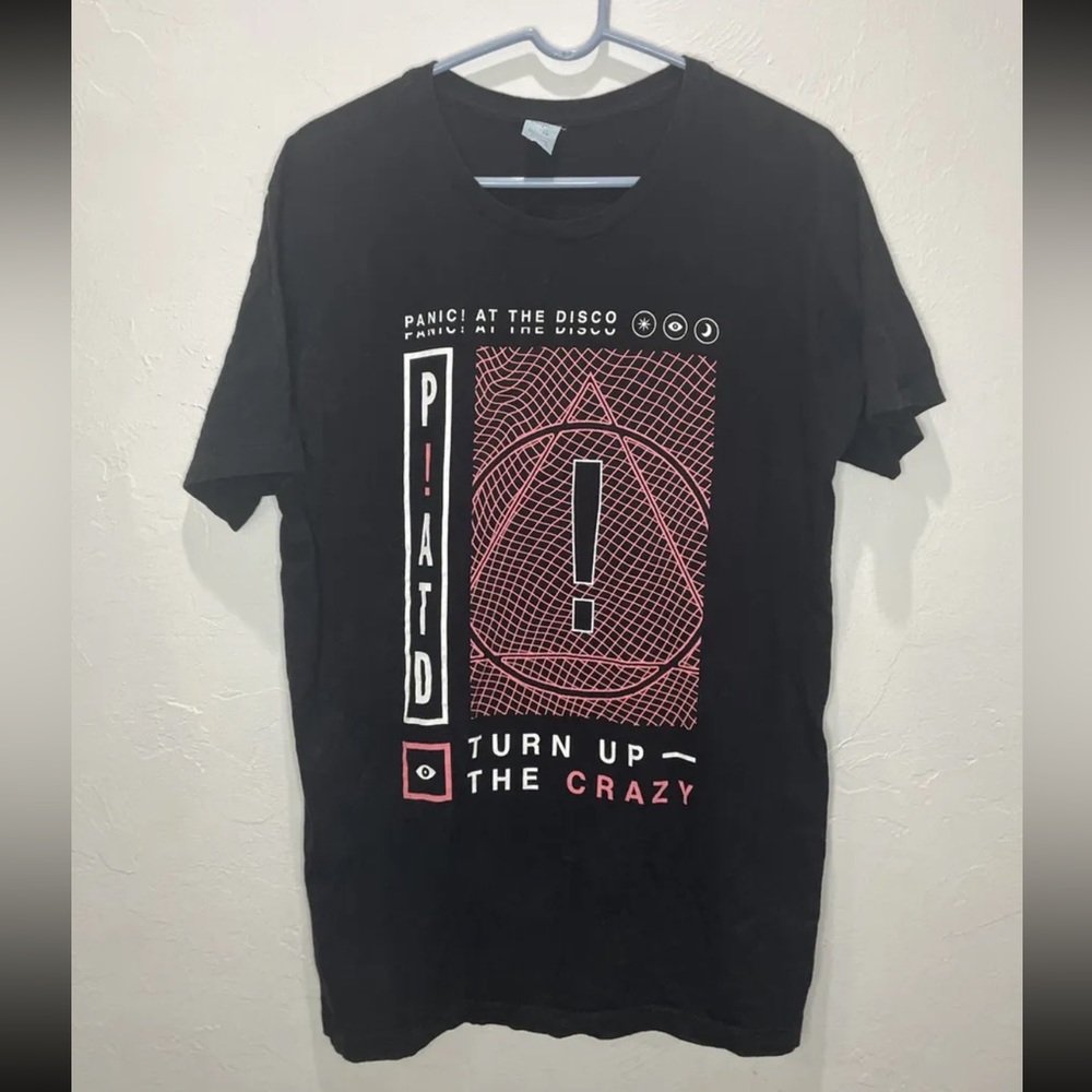 Panic! at the Disco Band Tee Turn Up The Crazy Large